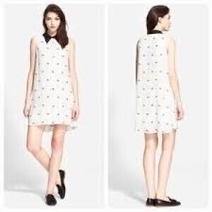 A.L.C 10 Reese Lips Print Silk Dress MRSP $495